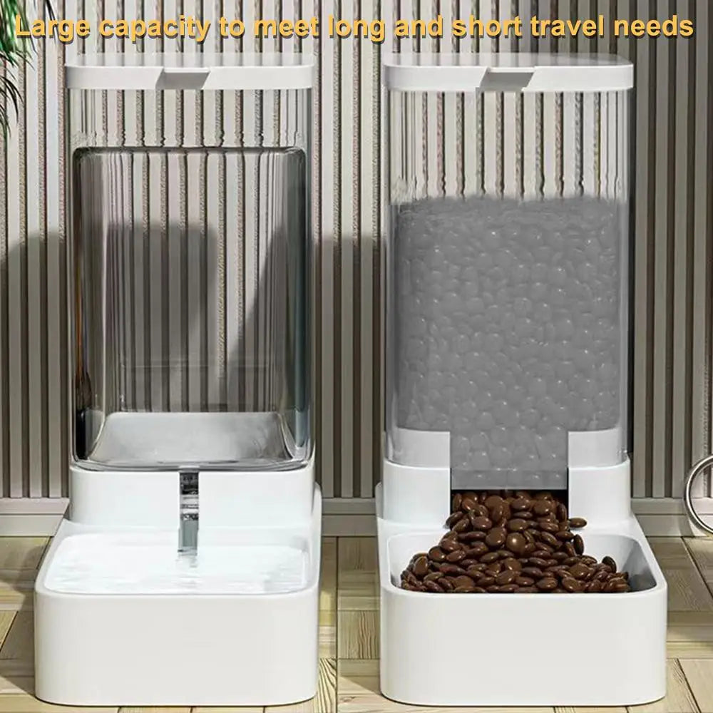 Automatic Cat Feeder Dog Automatic Feeder Transparent Automatic Cat Water Bowl Dog Cat Water Dispenser Pet Accessories