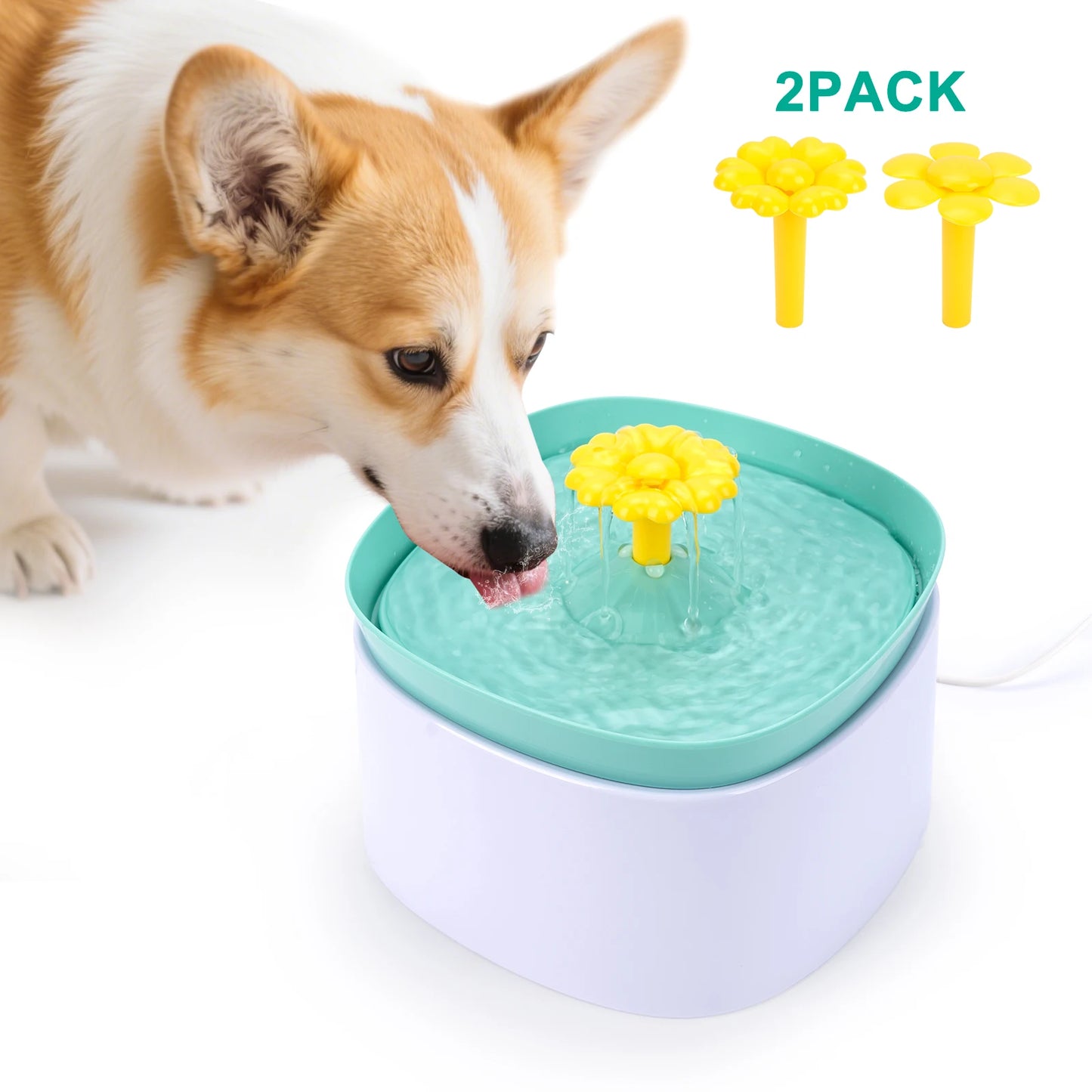 Pet Water Dispenser Low Decibel Cat Dog Automatic Water Dispenser with NozzleElectric Recirculate Filtring Drinker Pet Supplies