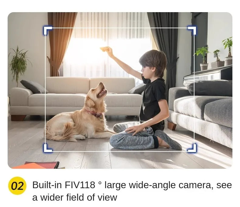 Smart Dual Lens IP Dome Robot Camera Full Color AI Humanoid Detection Two-way Audio Home Security CCTV Baby Pets Monitor New