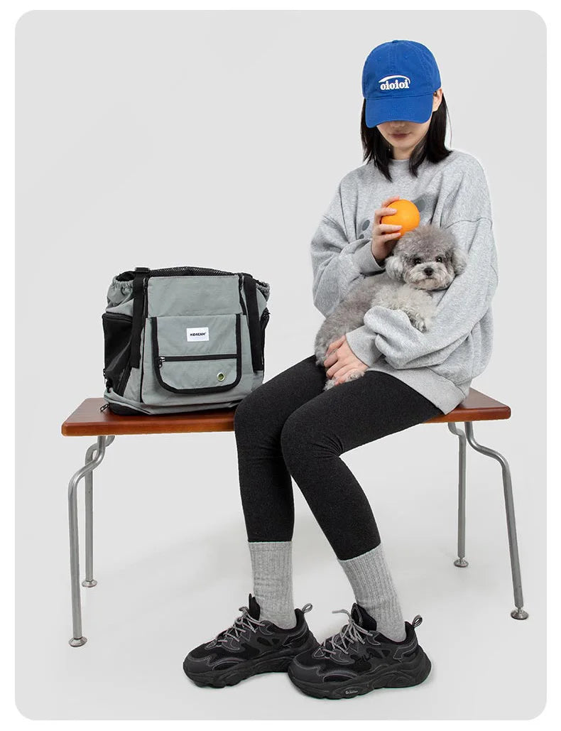 Pet Carrier Backpack for Cat Dog Airline Approved Ventilated Breathable Front Back Travel Hiking Outdoor Bag Small Puppy Kitten