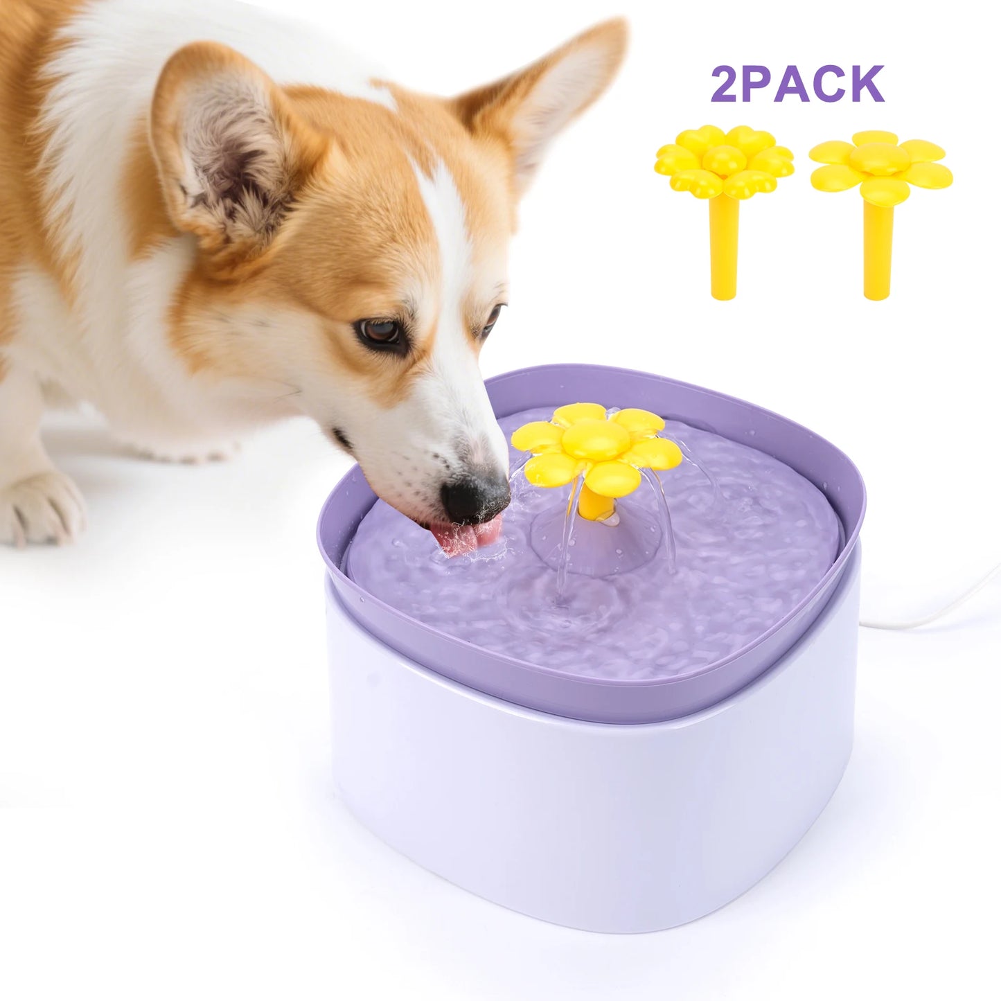 Pet Water Dispenser Low Decibel Cat Dog Automatic Water Dispenser with NozzleElectric Recirculate Filtring Drinker Pet Supplies