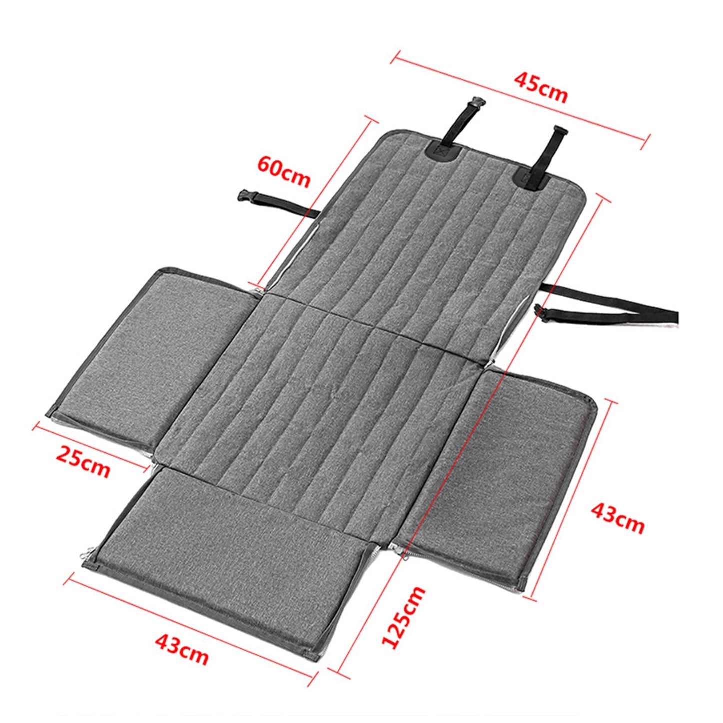 Dog Car Seat Cover Pet Travel Carrier Mattress Waterproof Dog Car Seat Protector With Middle Seat Armrest For Dogs