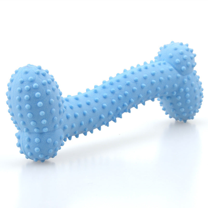 Dog Milk Flavor Prickly Bone Shaped Teething Toy
