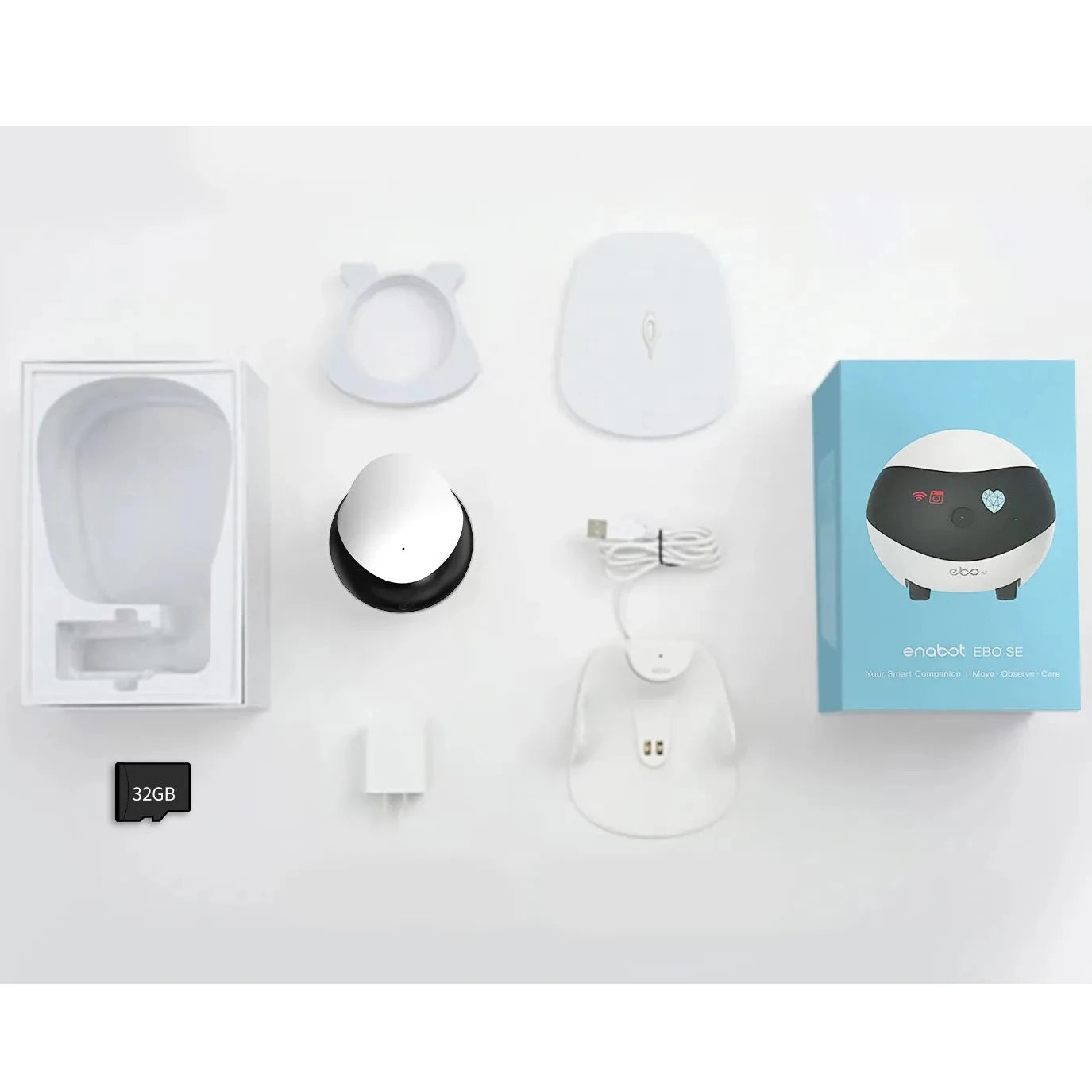 Enabot EBO SE Camera Robot for Dog, Cat & Baby 1080P Wifi 2.4G 5G 360° Home Pet Camera Startlight Night Vision