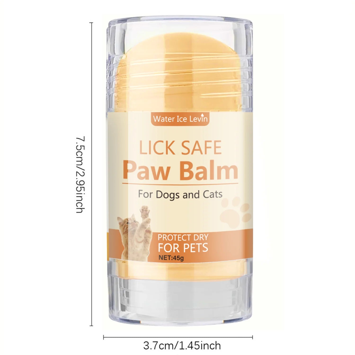 Pet Paw Cream - Honey and Anti-Badic Acid Formula - Soothes Cracked Paws, Keeps Soft and Water for Foot Pads,