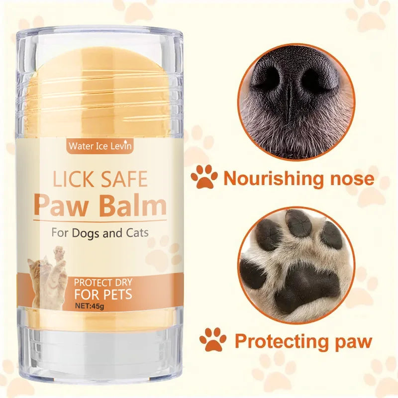 Pet Paw Cream - Honey and Anti-Badic Acid Formula - Soothes Cracked Paws, Keeps Soft and Water for Foot Pads,