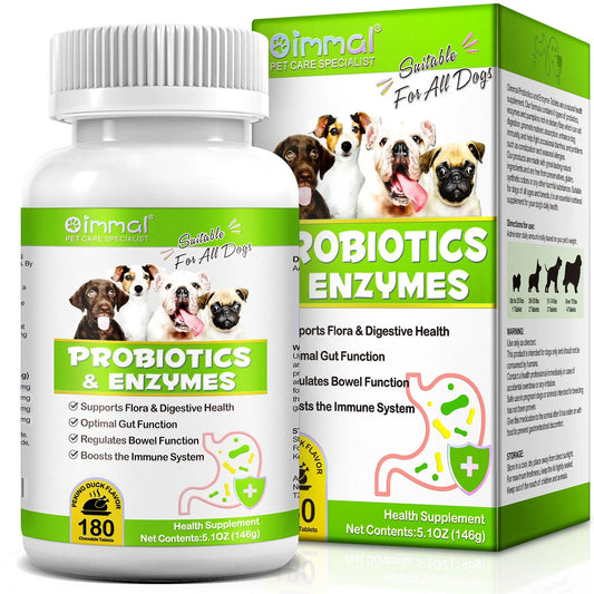 Probiotics and Enzymes Suitable for All Dogs Regulates Bowel Function Boosts the Immune System Supports Flora & Digestive Health