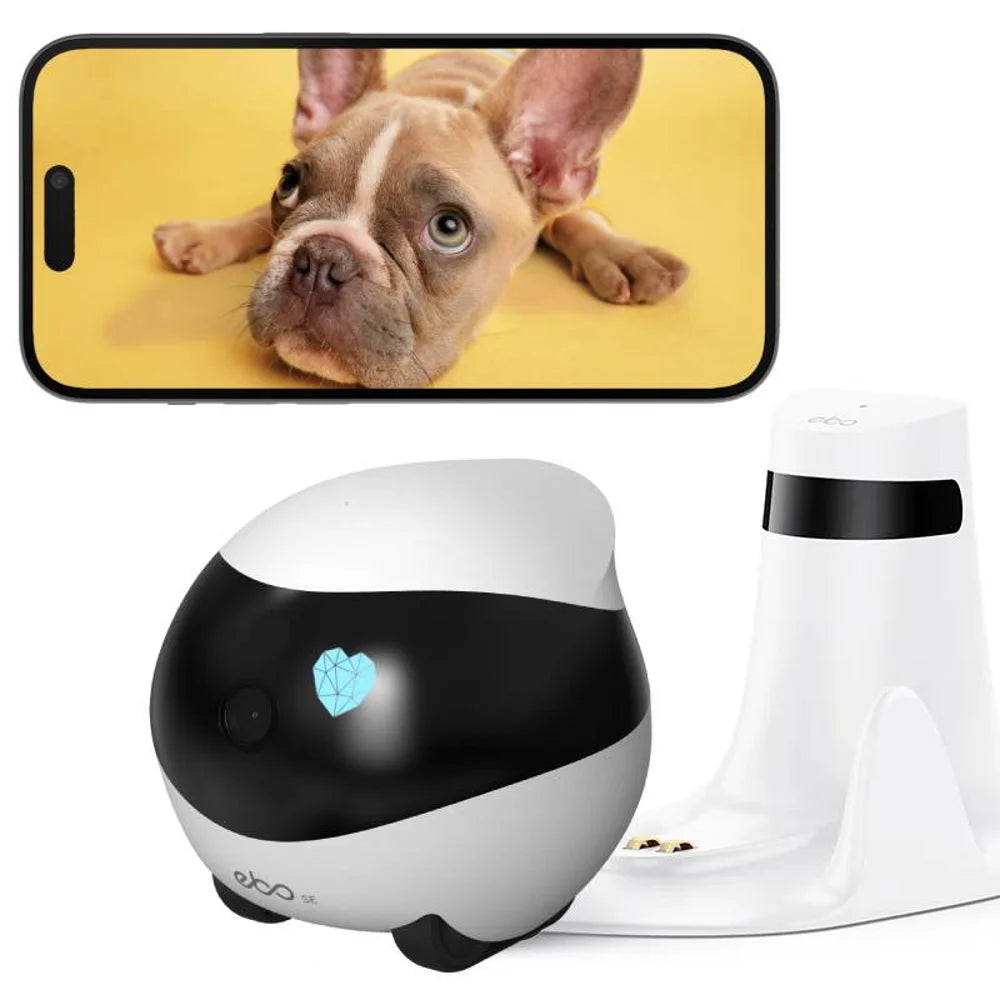 Enabot EBO SE Camera Robot for Dog, Cat & Baby 1080P Wifi 2.4G 5G 360° Home Pet Camera Startlight Night Vision
