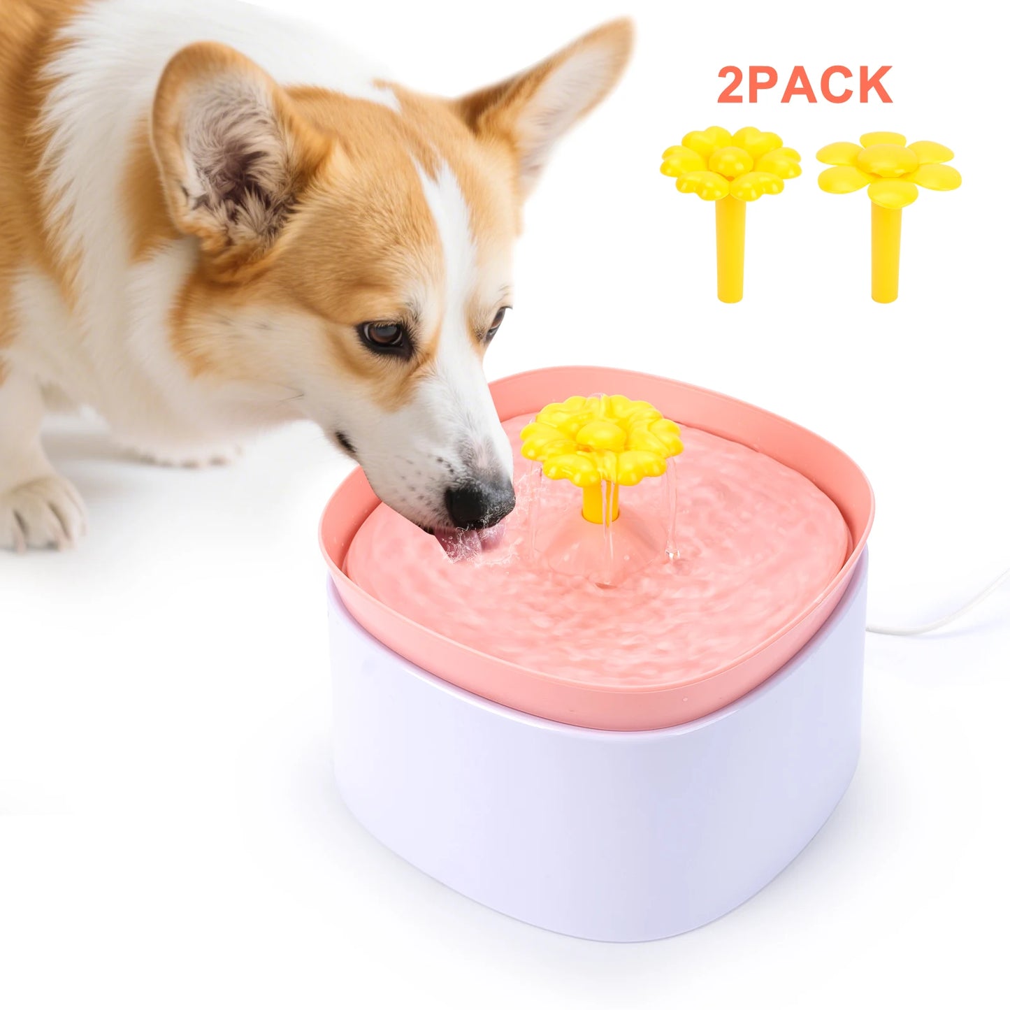 Pet Water Dispenser Low Decibel Cat Dog Automatic Water Dispenser with NozzleElectric Recirculate Filtring Drinker Pet Supplies