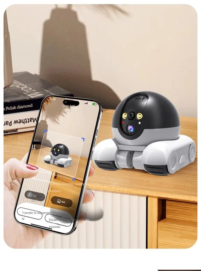 Smart Dual Lens IP Dome Robot Camera Full Color AI Humanoid Detection Two-way Audio Home Security CCTV Baby Pets Monitor New