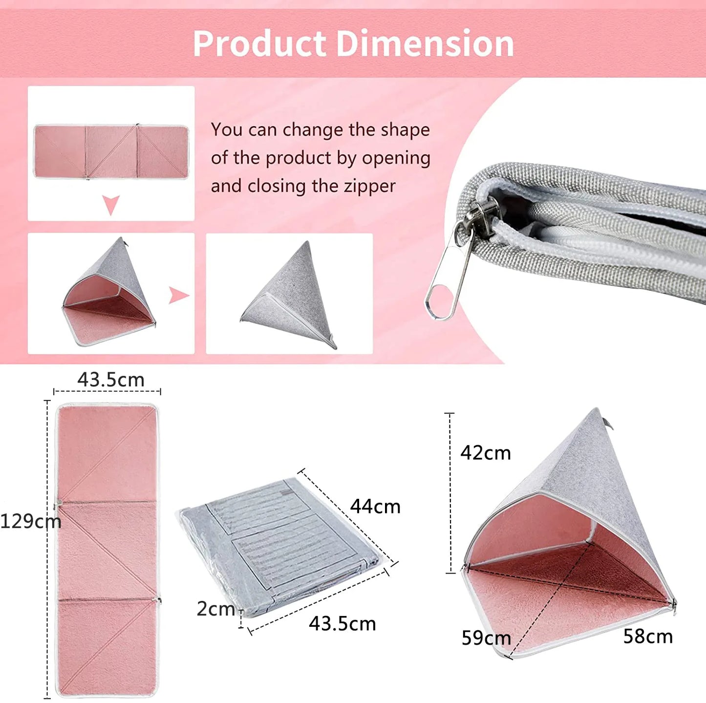 Cat mat can be disassembled and washed dog kennel semi-closed DIY cat kennel dog mat Pet mat dog bed pet supplies