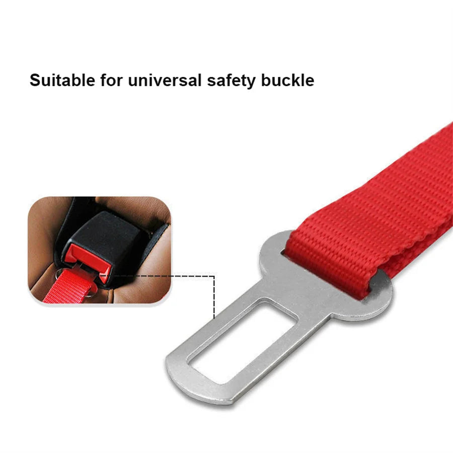Dog & Cat Car Seat Belt Suitable for Universal Safety. Buckle And Adjustable