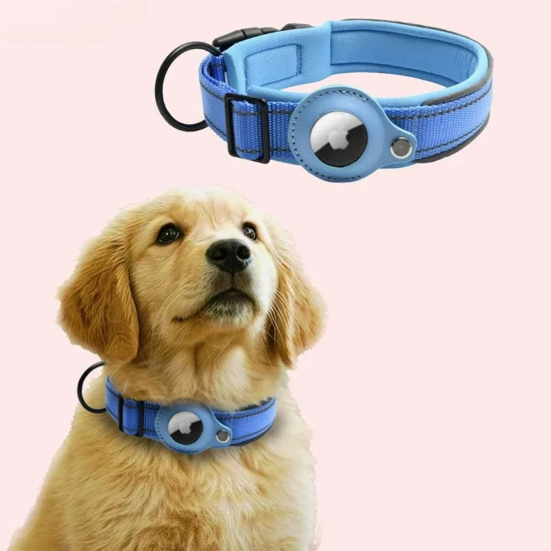 AirTag Reflective Dog Collar Padded