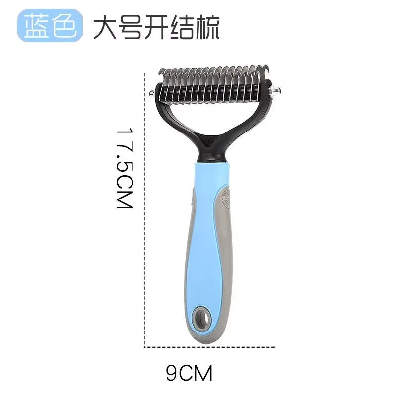Pet Dogs Deshedding Grooming Brush Professional Dog Hair Remover Pet Fur Knot Cutter Puppy Cat Comb Brushes Shedding Supplies