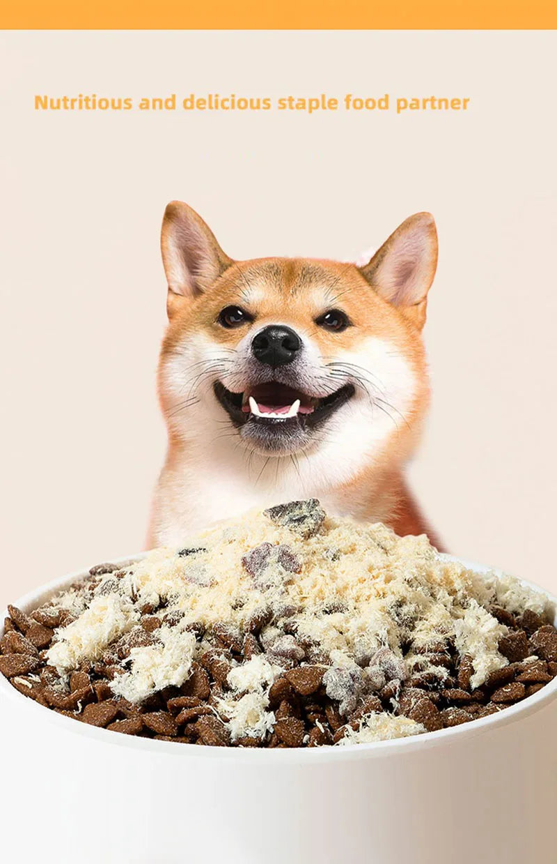 Dog taurine, fish meat, pine snacks, balanced nutrition, small and medium-sized dog teddy bear, dog food, companion pet food