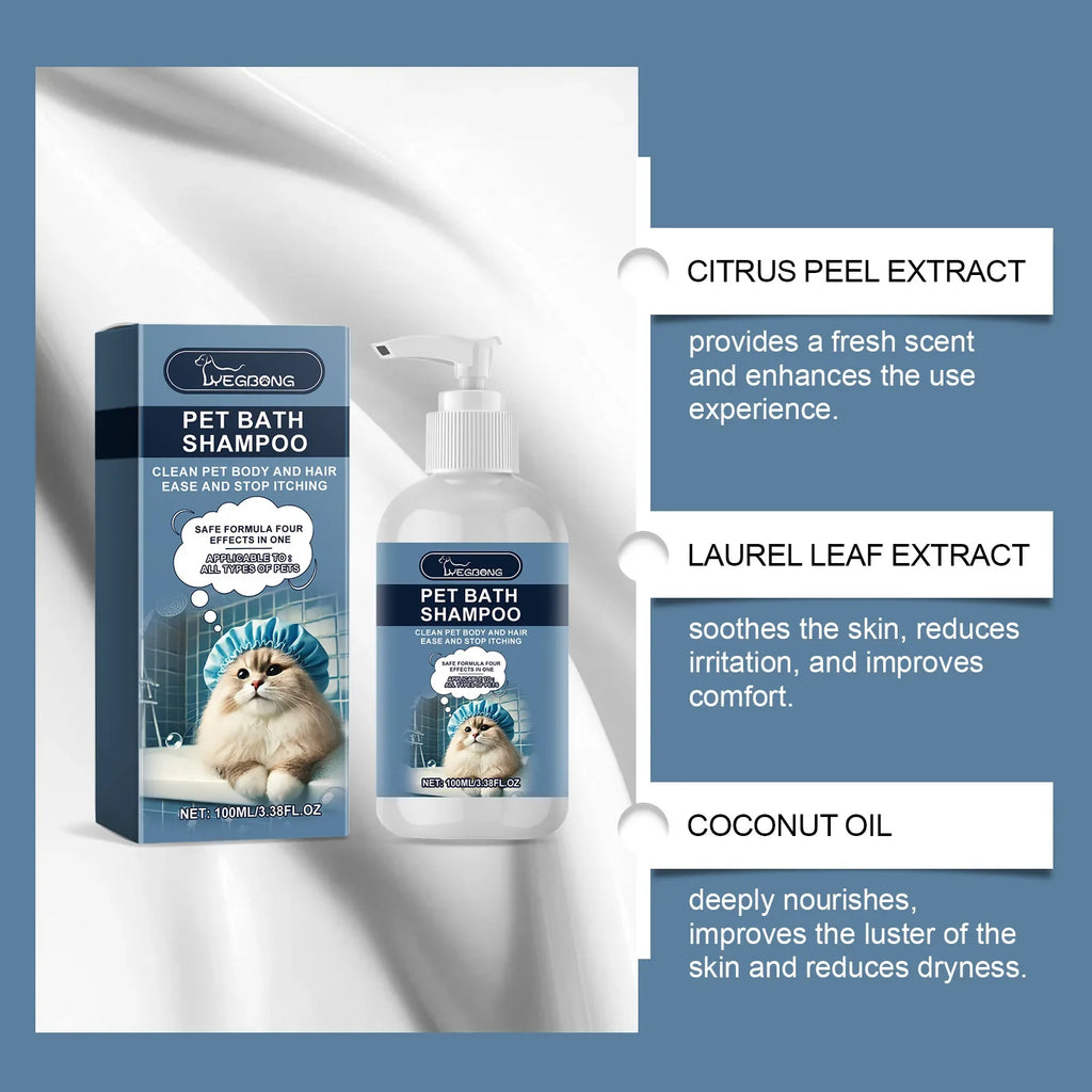 Cat and Dog Coconut Flavor Moisturizing Cleansing Bath Shower Gel Gentle Shampoo