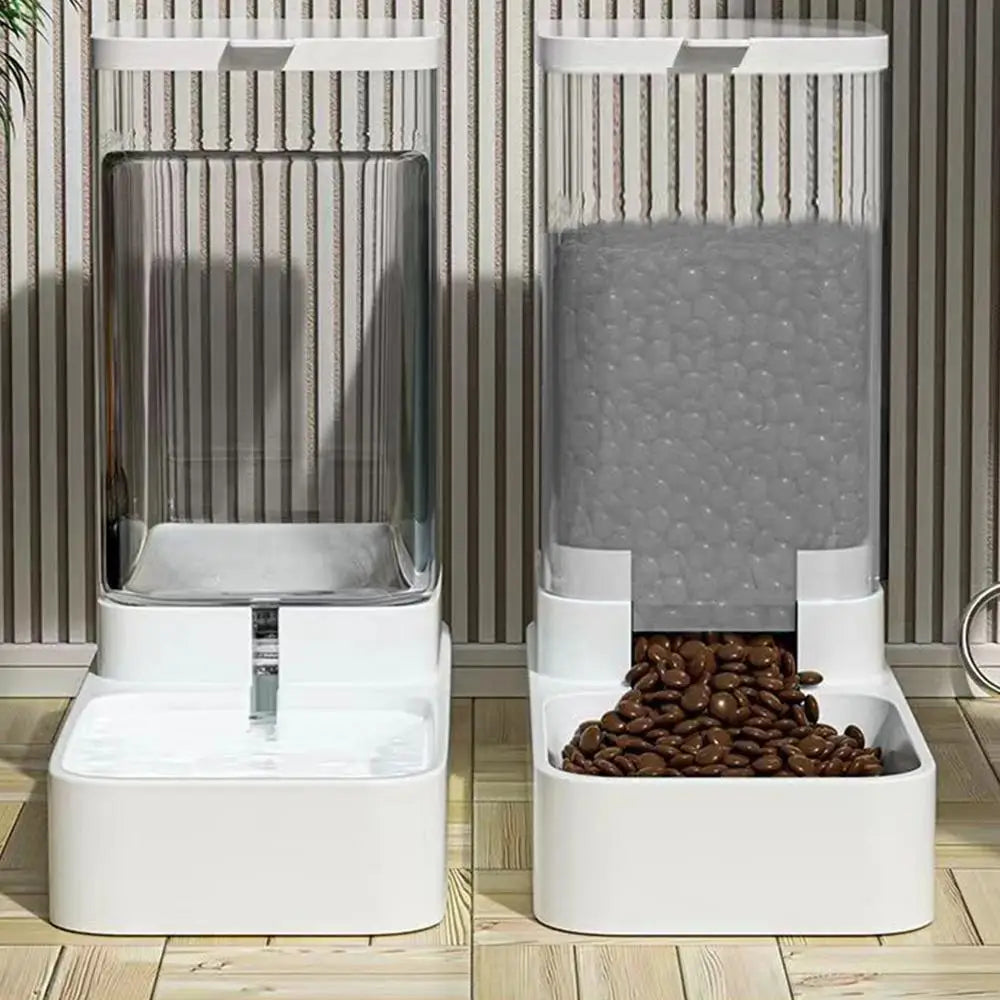 Automatic Cat Feeder Dog Automatic Feeder Transparent Automatic Cat Water Bowl Dog Cat Water Dispenser Pet Accessories