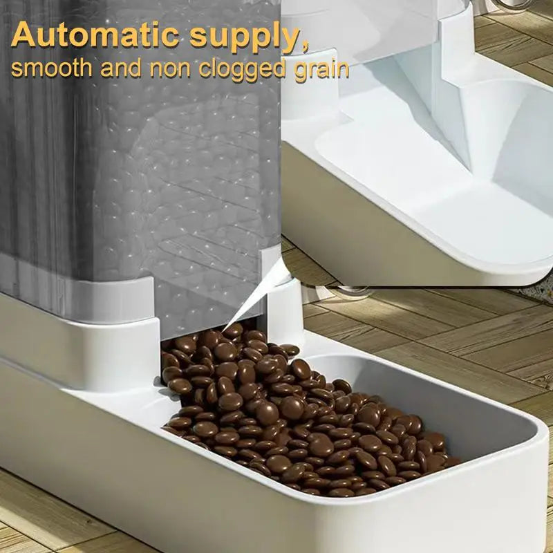 Automatic Cat Feeder Dog Automatic Feeder Transparent Automatic Cat Water Bowl Dog Cat Water Dispenser Pet Accessories