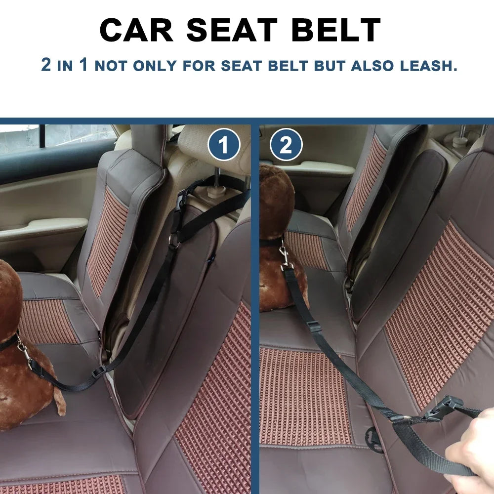 Solid Color Two In One Car Seat Belt Backseat Safety Belt.