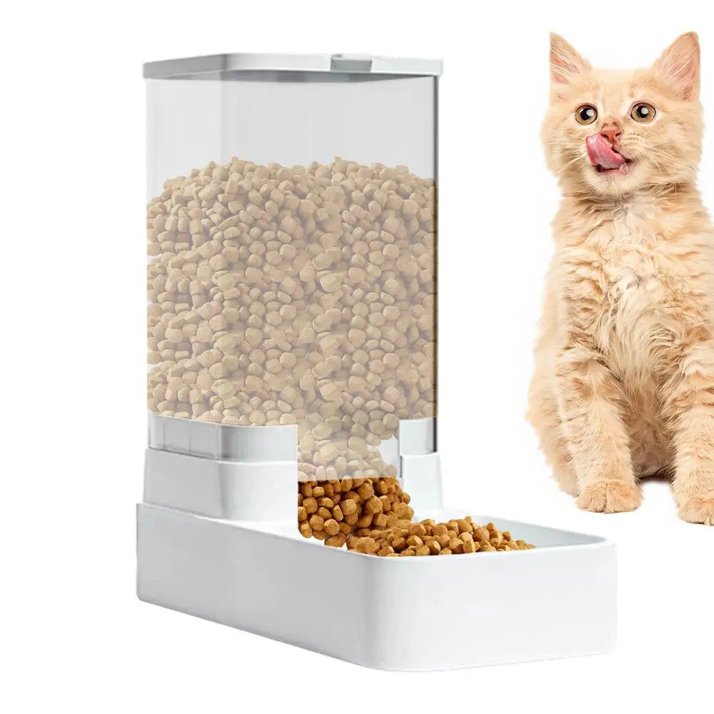 Automatic Cat Feeder Dog Automatic Feeder Transparent Automatic Cat Water Bowl Dog Cat Water Dispenser Pet Accessories