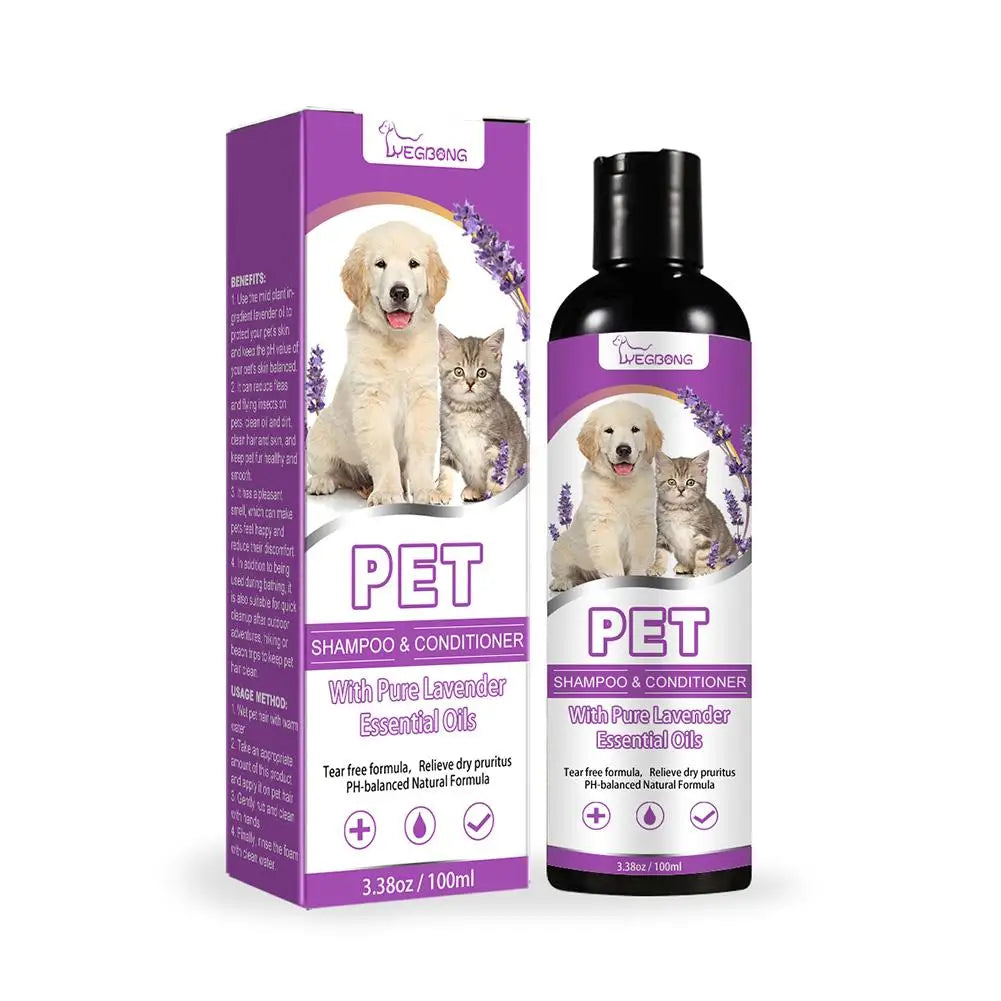 Dog & Cat Hair Fragrant, Decontamination, Bubble Deodorizing And Itching Relieving Bathing Pet Shampoo