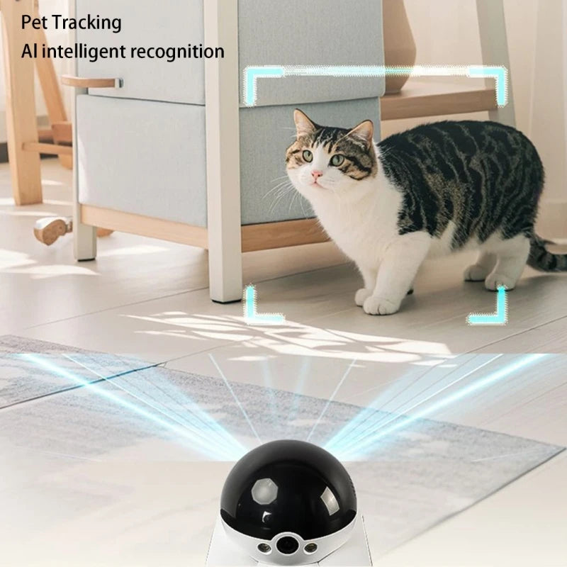 Treaded Wheel Pet Camera 1080P Real Time App Controlled For Pet Dogs & Cats