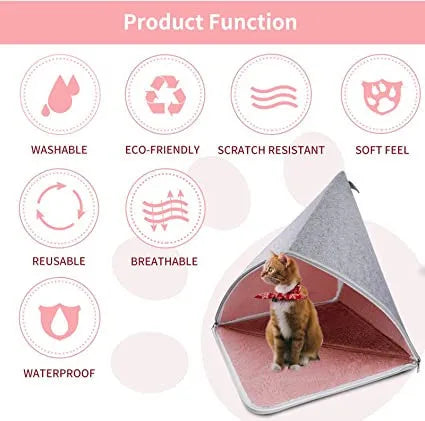 Cat mat can be disassembled and washed dog kennel semi-closed DIY cat kennel dog mat Pet mat dog bed pet supplies