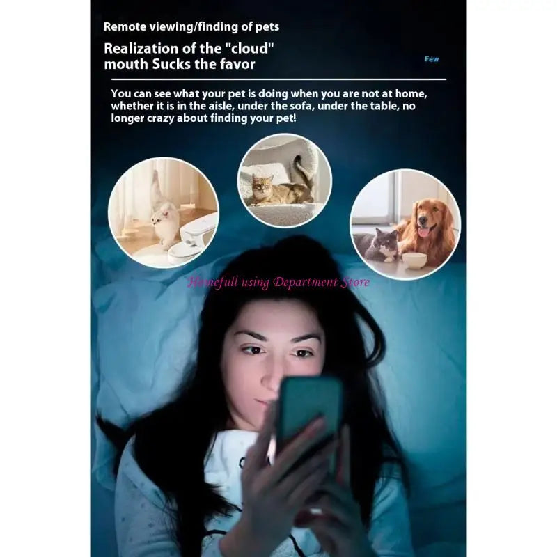 Treaded Wheel Pet Camera 1080P Real Time App Controlled For Pet Dogs & Cats