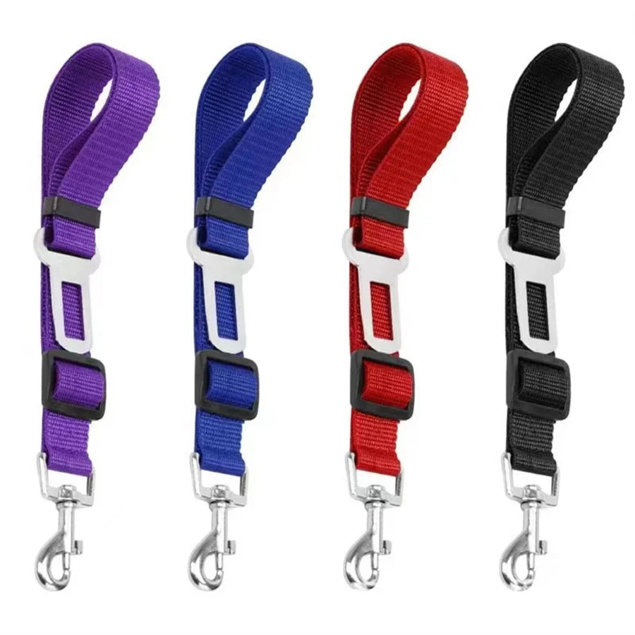 Dog & Cat Car Seat Belt Suitable for Universal Safety. Buckle And Adjustable