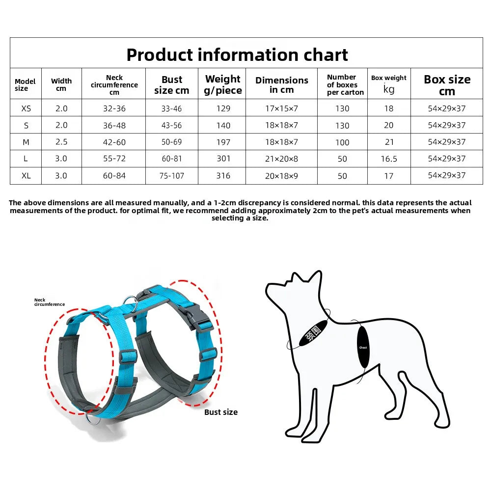 Adjustable & Reflective Dog Vest Harness