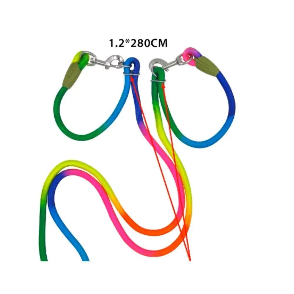 2025 Dog Leash -Double Heavy Duty Traction Rope for Strong Dogs