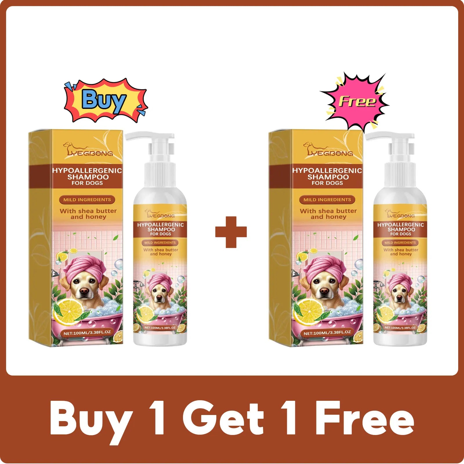 Dogs & Cats Shampoo Fragrance Bath Wash Hair Softening Itchy Skin Relief. Removes Mites & Dirts. Natural Moisturizing Pet Shower Gel