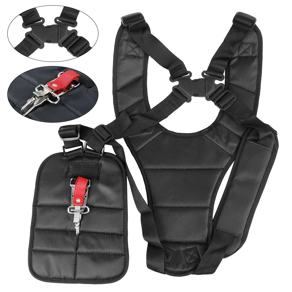 Harness Strap Belt Lawn Mower Power Pruner Double Trimmer Shoulder Adjusted Band For Brush Cutter & Trimmer Garden