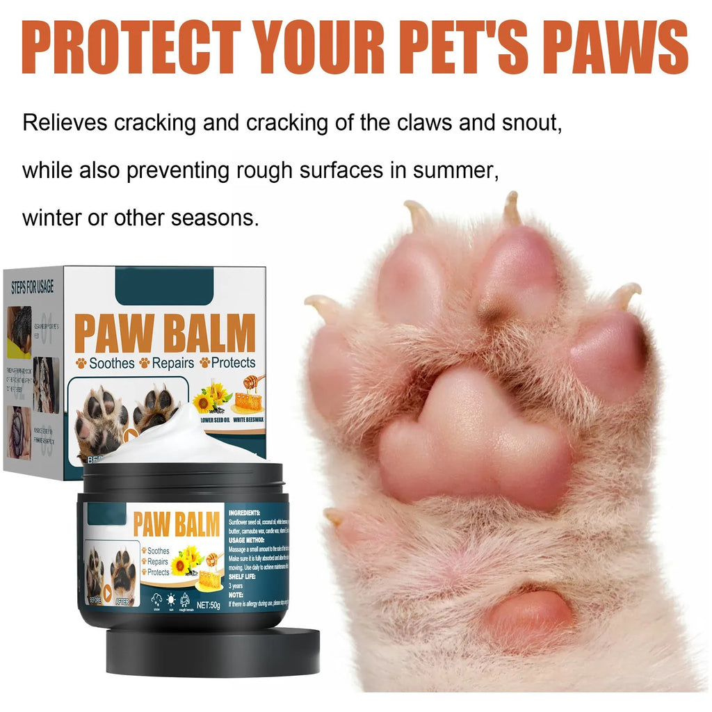Pet Paw Balm. Repair Dry Paw Cracking Skin