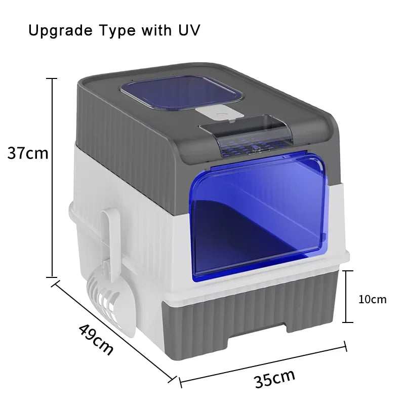 Cat Litter Box Large Rechargeable Self-cleaning Litter Box for Cat Fully Enclosed Toilet Large Capacity Cat Products