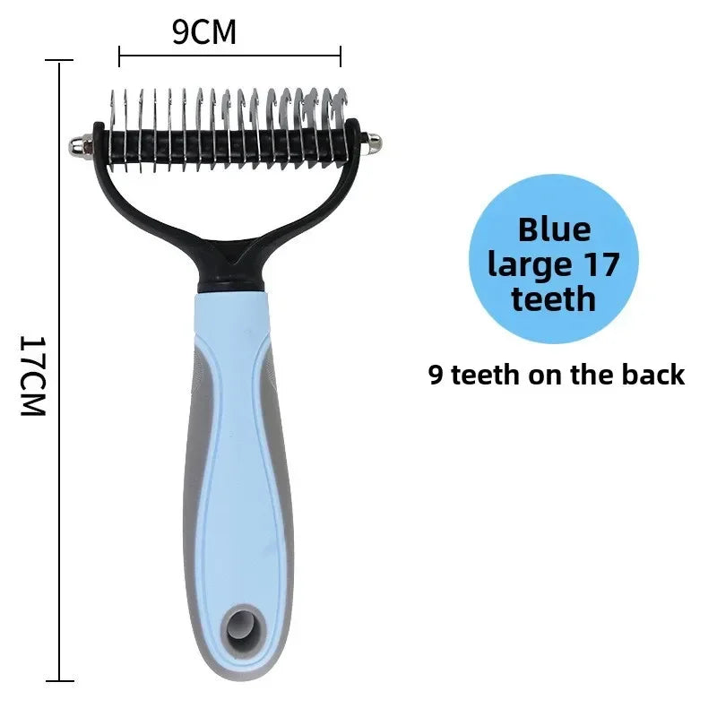 Pet Dogs Deshedding Grooming Brush Professional Dog Hair Remover Pet Fur Knot Cutter Puppy Cat Comb Brushes Shedding Supplies