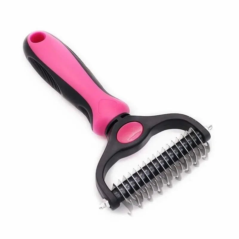 Pet Dogs Deshedding Grooming Brush Professional Dog Hair Remover Pet Fur Knot Cutter Puppy Cat Comb Brushes Shedding Supplies