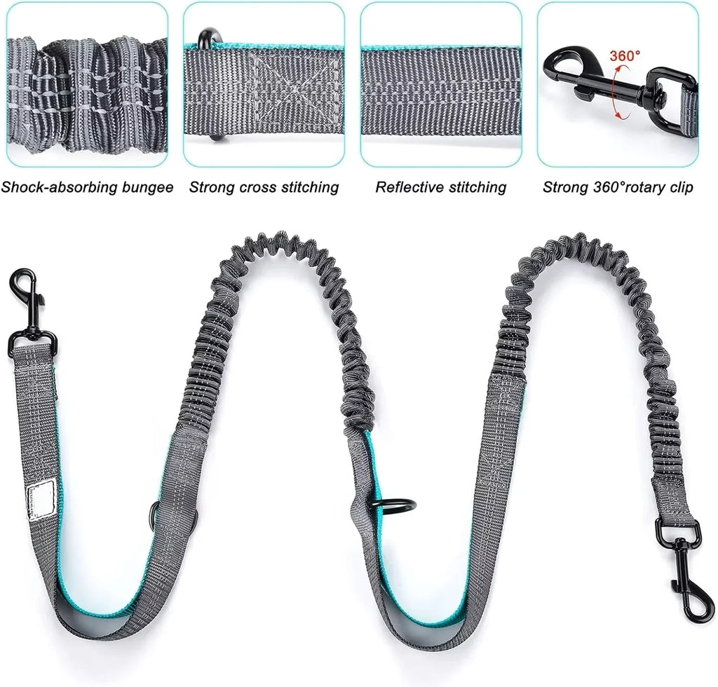 2025 Dog Leash -Double Heavy Duty Traction Rope for Strong Dogs