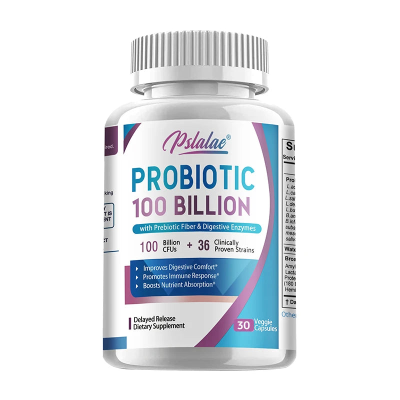 Probiotics 100 Billion - Help with Intestinal Health, Nutrient Digestion, Weight Management, Bloating Relief, Calorie Control