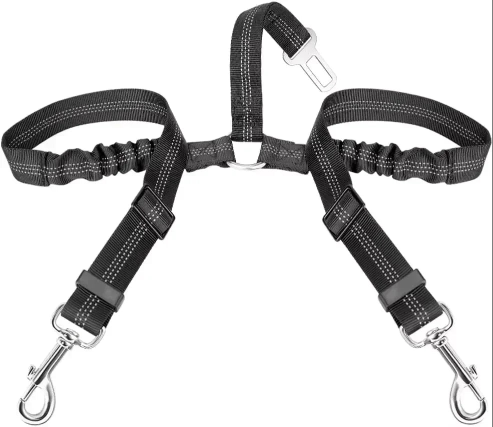 2025 Dog Leash -Double Heavy Duty Traction Rope for Strong Dogs