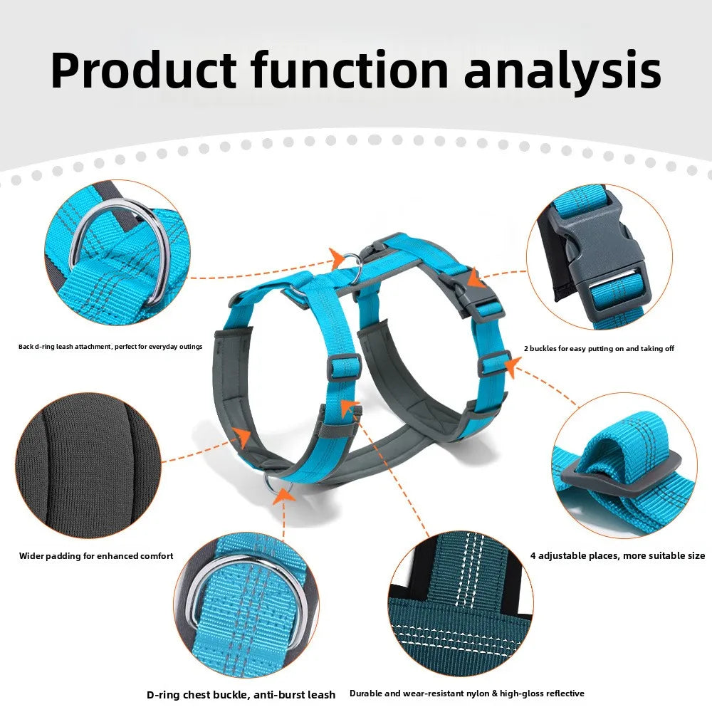 Adjustable & Reflective Dog Vest Harness