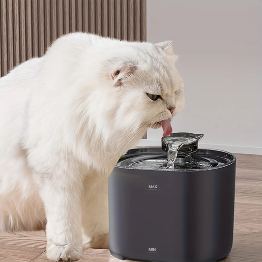 Dog/Cat 1pc 2.2L Pet Water Fountain - Fountains with Automatic Water Dispenser, Fresh and Filtered Drinking Water, and Whisper Qu