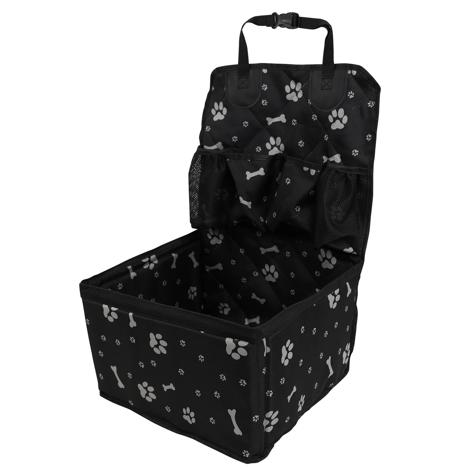 Pet Dog Car Seat with Storage Pockets Cover for Small & Medium Dogs
