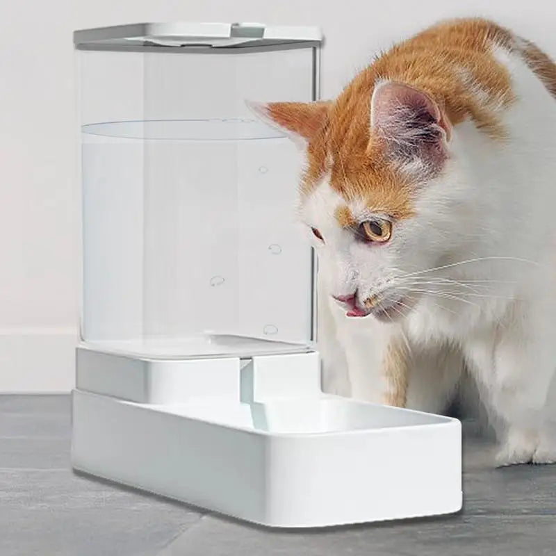 Automatic Cat Feeder Dog Automatic Feeder Transparent Automatic Cat Water Bowl Dog Cat Water Dispenser Pet Accessories