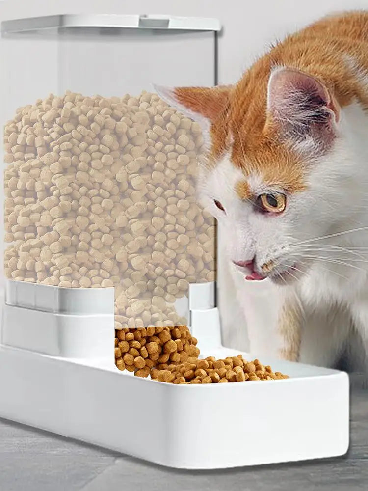 Automatic Cat Feeder Dog Automatic Feeder Transparent Automatic Cat Water Bowl Dog Cat Water Dispenser Pet Accessories