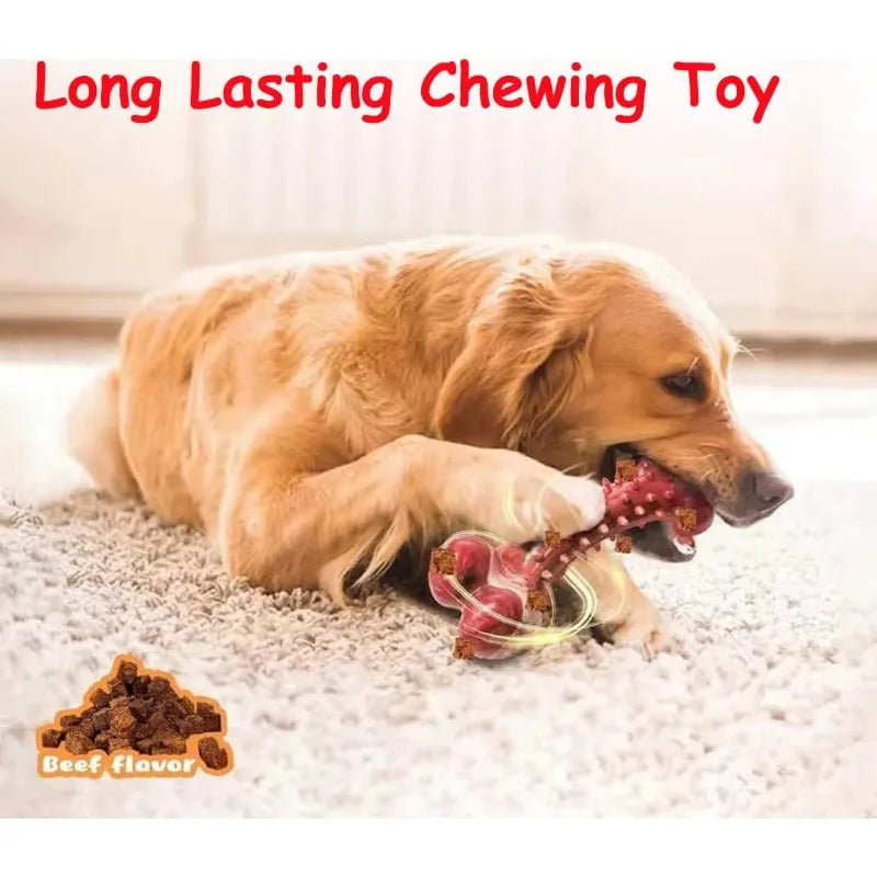 19.6cm Extra Tough Natural Rubber Dog Chew Bone for Aggressive Chewers
