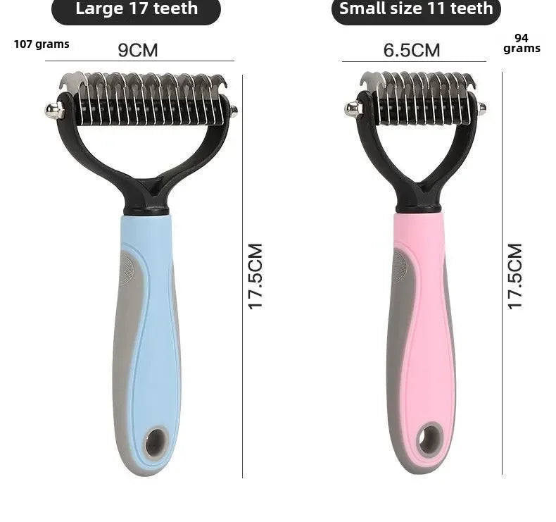 Pet Dogs Deshedding Grooming Brush Professional Dog Hair Remover Pet Fur Knot Cutter Puppy Cat Comb Brushes Shedding Supplies