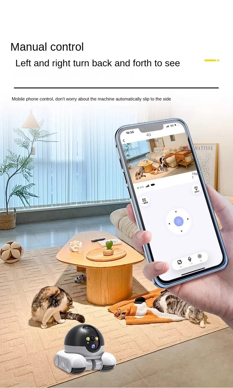Smart Dual Lens IP Dome Robot Camera Full Color AI Humanoid Detection Two-way Audio Home Security CCTV Baby Pets Monitor New