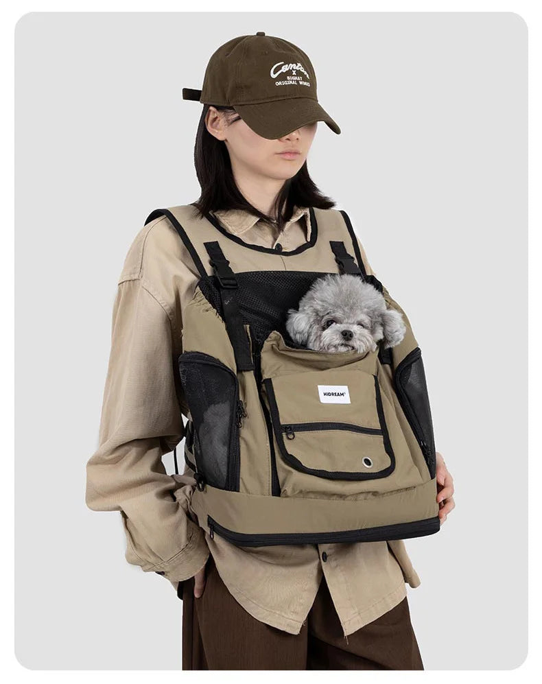 Pet Carrier Backpack for Cat Dog  Airline Approved Ventilated Breathable Front Back Travel Hiking Outdoor Bag Small Puppy Kitten