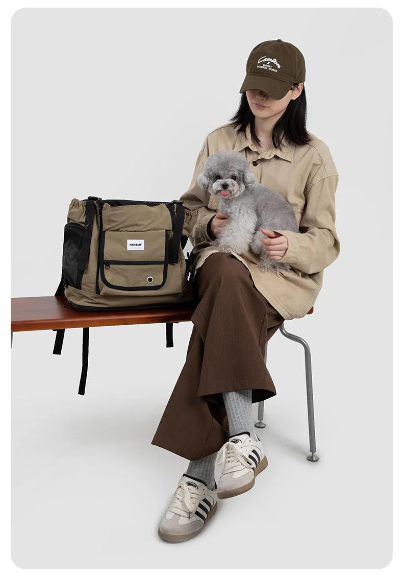 Pet Carrier Backpack for Cat Dog  Airline Approved Ventilated Breathable Front Back Travel Hiking Outdoor Bag Small Puppy Kitten
